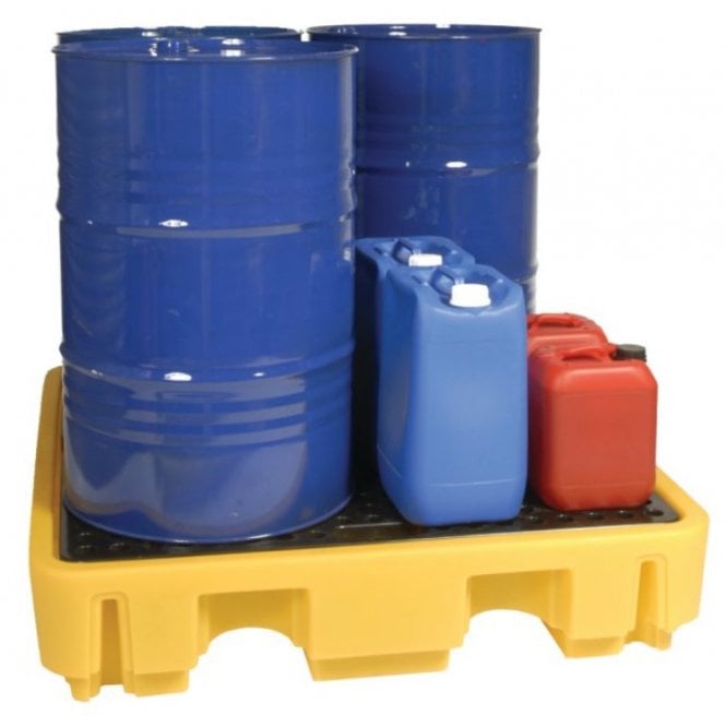 4 Drum Spill Pallet Low Profile