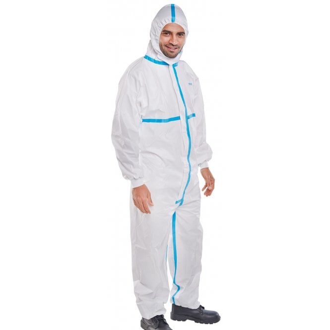 Beeswift Beeswift DISPOSABLE COVERALL WHITE MICROPOROUS TYPE 4/5/6