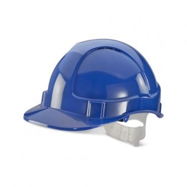 Economy Vented Safety Helmet - Blue