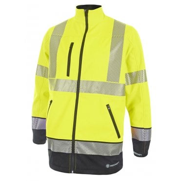Hivis two tone softshell sat yell/nvy sstt