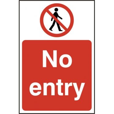 No entry sav (pk5) 200mm x 300mm