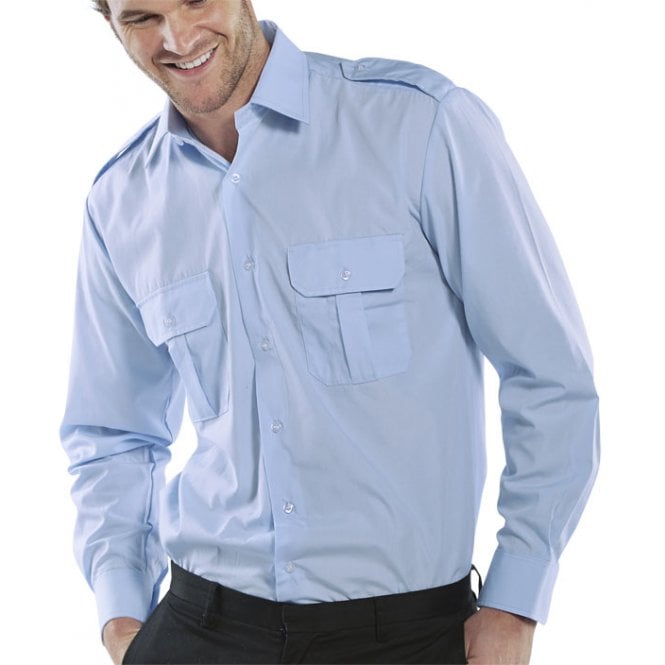 Beeswift Beeswift PILOT SHIRT L/S BLUE