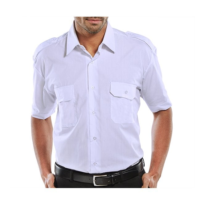 Beeswift Beeswift PILOT SHIRT S/S WHITE