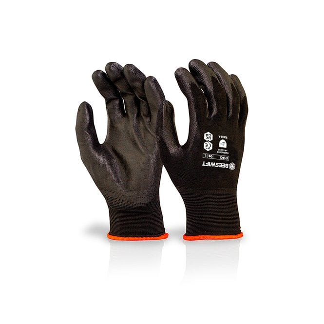 Beeswift Beeswift PU COATED GLOVE BLACK