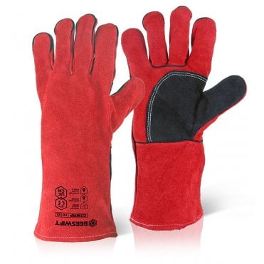 RED WELDERS GAUNTLET 14 INCH R/P Bx 10