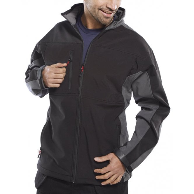 Beeswift Beeswift Soft shell jkt tt blk/grey