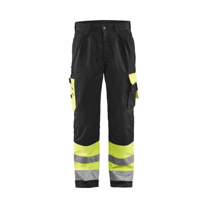 BLÅKLÄDER 1584 Hi-Vis Trousers Class 1 Hi-Vis Yellow/Black