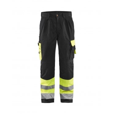 1584 Hi-Vis Trousers Class 1 Hi-Vis Yellow/Black