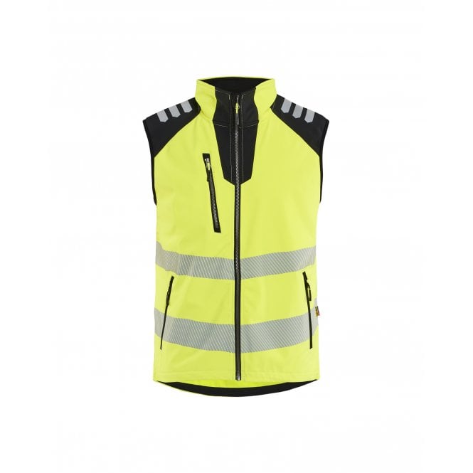 BLÅKLÄDER 3091 Softshell Vest Hi-Vis - Hi-vis Yellow/Black