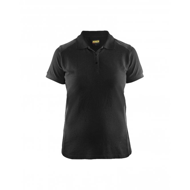 BLÅKLÄDER 3390 Womens Polo Shirt - Black/Dark Grey