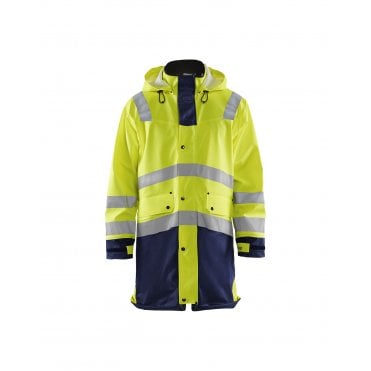 4326 Hi-Vis Two Tone Raincoat LEVEL 3 Yellow/Navy
