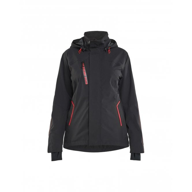 BLÅKLÄDER 4403 Womens Shell Jacket Stretch - Black/Red