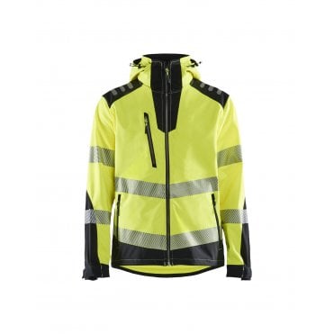 4491 Hi-Vis Softshell Jacket - Hi-vis Yellow/Black