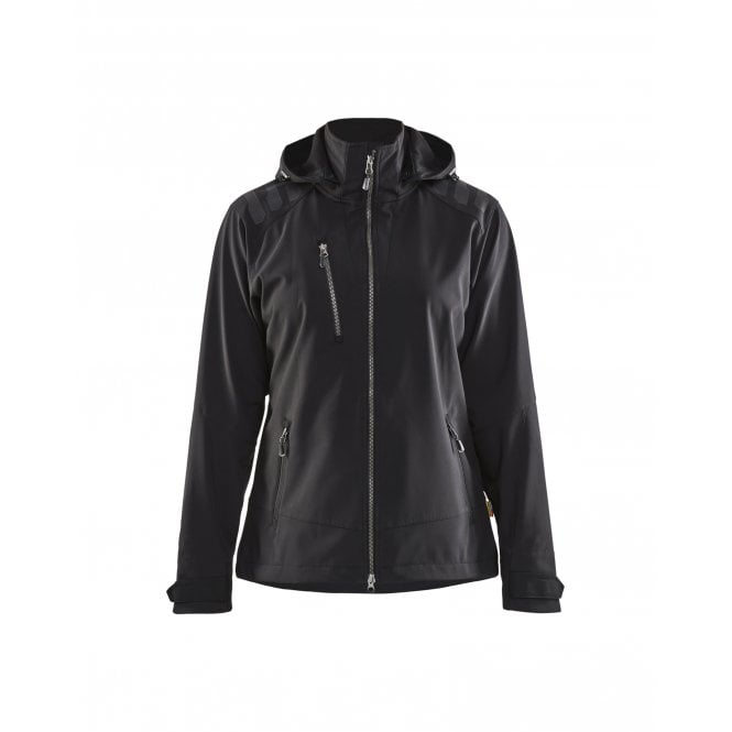 BLÅKLÄDER 4719 Womens Softshell Jacket - Black/Silver