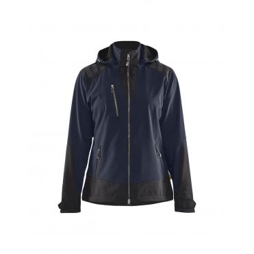 4719 Womens Softshell Jacket - Dark Navy/Black