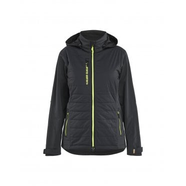 4733 Womens Hybrid Jacket - Black/Hi-Vis Yellow