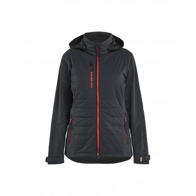 BLÅKLÄDER 4733 Womens Hybrid Jacket - Black/Red