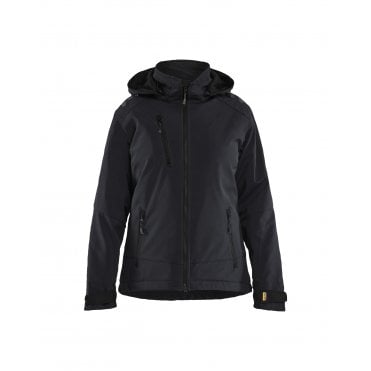 4751 Womens Lightweight Lined Winter Jacket Softshell - Black
