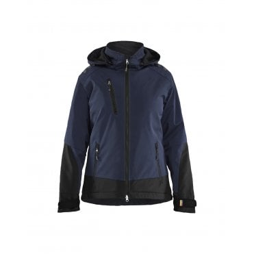 4751 Womens Lightweight Lined Winter Jacket Softshell - Dark Navy/Black
