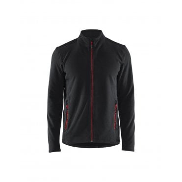 4765 Microfleece Jacket Black/Red