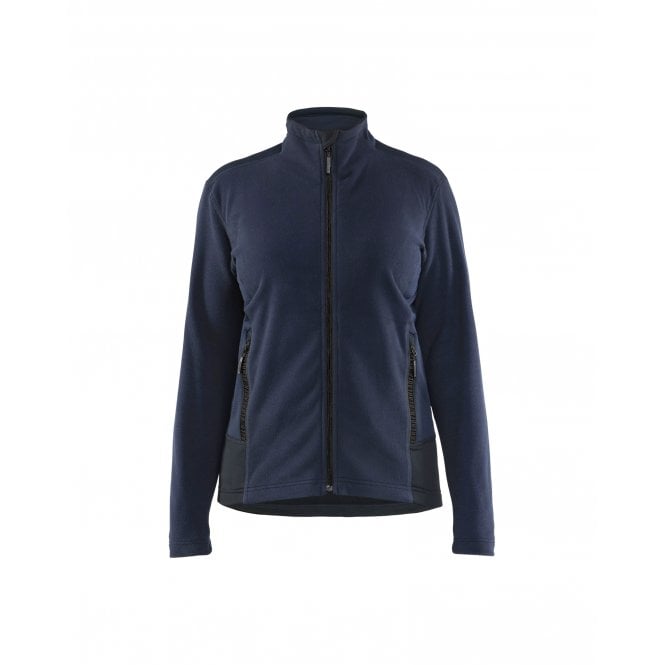 BLÅKLÄDER 4766 Womens Microfleece Jacket - Dark Navy/Black