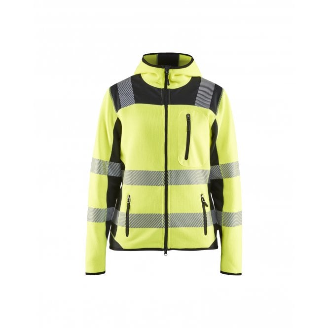 BLÅKLÄDER 4967 Womens Hi-Vis Knitted Jacket - Hi-Vis Yellow/Black