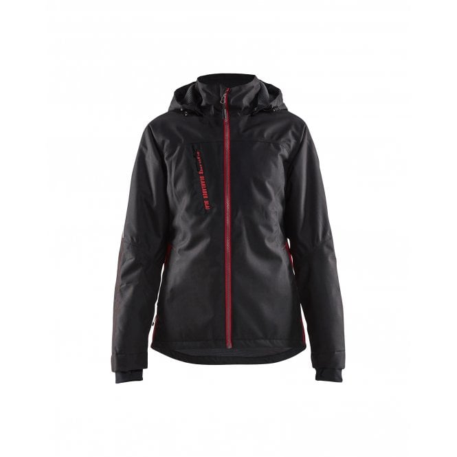 BLÅKLÄDER 4972 Womens Lightweight lined Winter Jacket - Black/Red