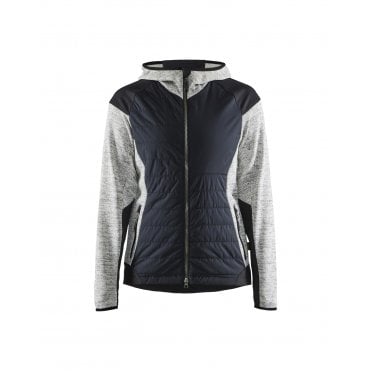 5931 Womens Hybrid Jacket - Grey Melange/Black