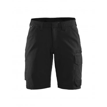7123 Womens Service Shorts with 4-Way Stretch - Black/Dark Grey