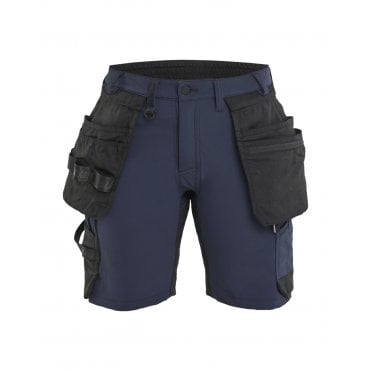 7124 Womens Craftsman Shorts 4-Way Stretch - Dark Navy/Black