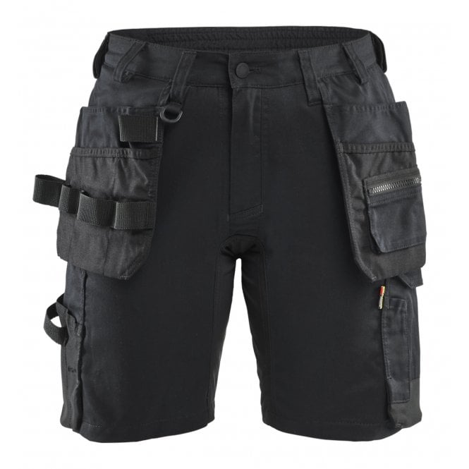 BLÅKLÄDER 7133 Womens Craftsman Shorts Stretch - Black