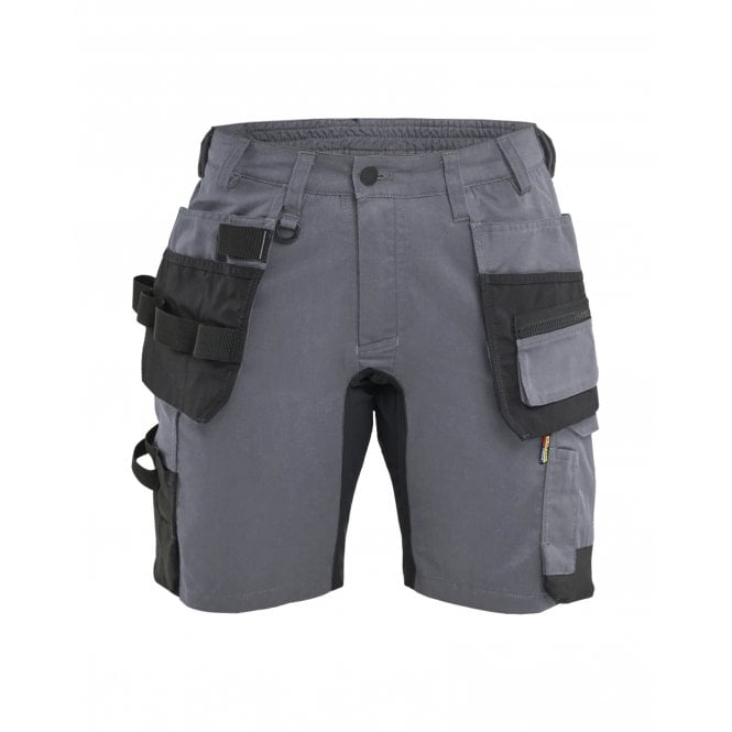 BLÅKLÄDER 7133 Womens Craftsman Shorts Stretch - Mid Grey