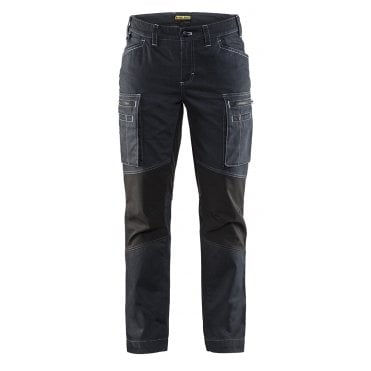 7159 Womens Service trousers Stretch - Navy Blue/Black