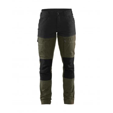 7166 Womens Service Trousers with Stretch -  Forest Night/Black