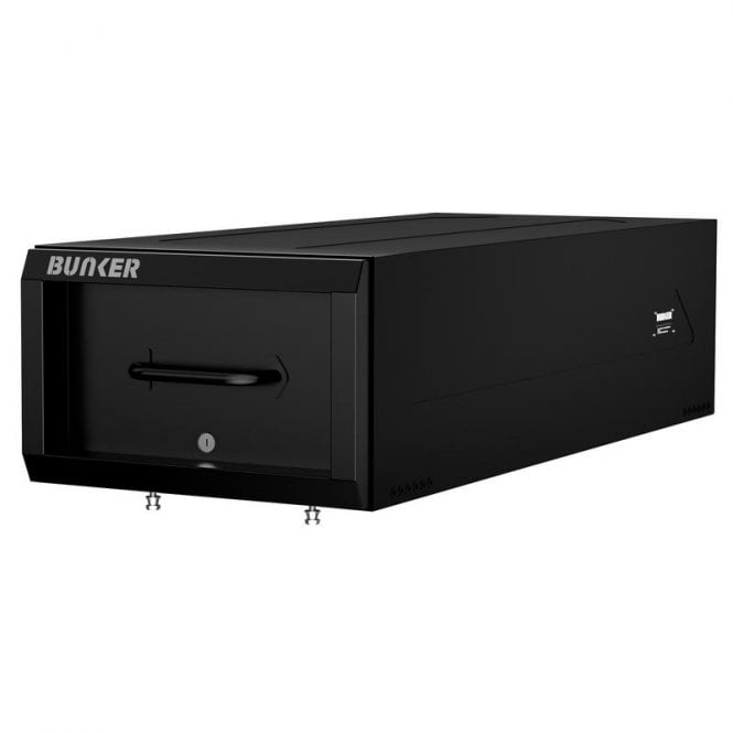 BUNKER S1 Sliding Van Storage Box | Sold Secure Silver