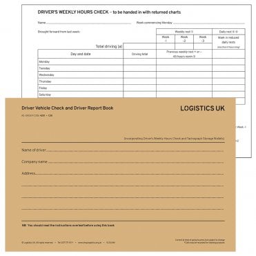 C30 Daily Vehicle Check and Report Pads