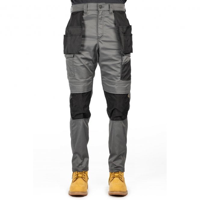 CAT  Essential Knee Pocket Holster Trousers - Grey