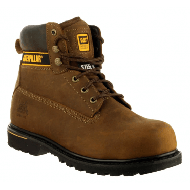 CAT Holton S3 Safety Boot - Brown