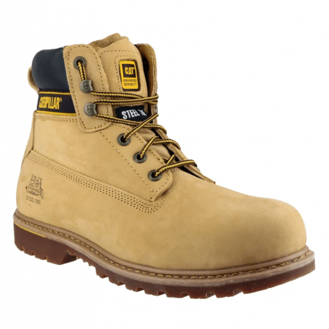 CAT  Holton SB Safety Boot - Honey