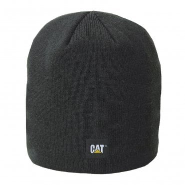 CAT Logo Knit Cap - Black