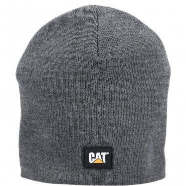 CAT Logo Knit Cap - Grey
