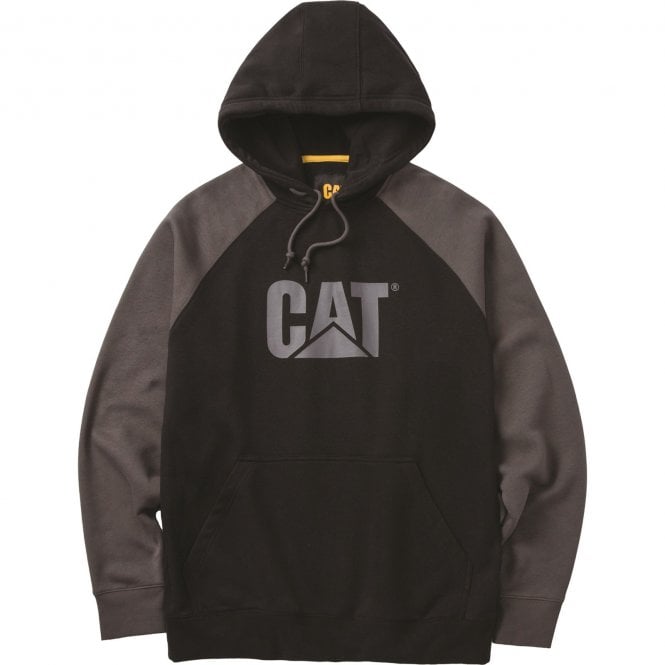 CAT  Raglan Hoodie - Black/Grey