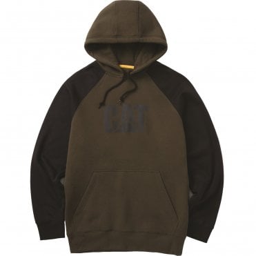 CAT Raglan Hoodie - Moss/Black