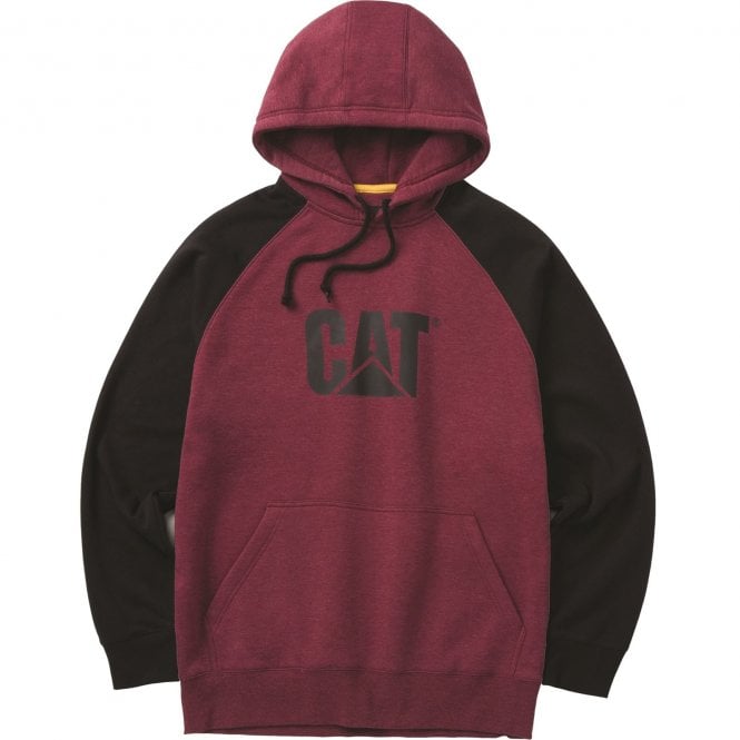 CAT  Raglan Hoodie - Red/Black