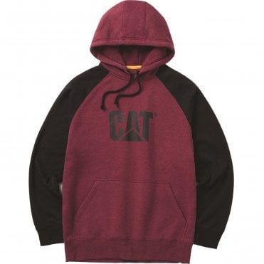 CAT Raglan Hoodie - Red/Black