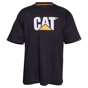 CAT Trademark Logo T-Shirt - Black