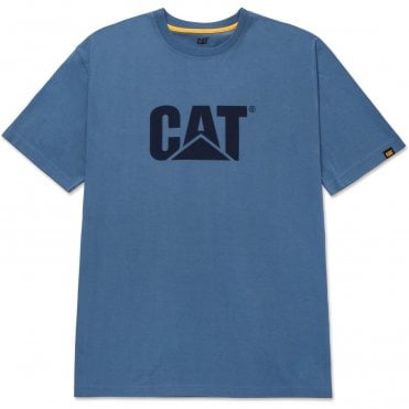 CAT Trademark Logo T-Shirt - Blue