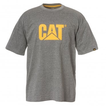 CAT Trademark Logo T-Shirt - Grey