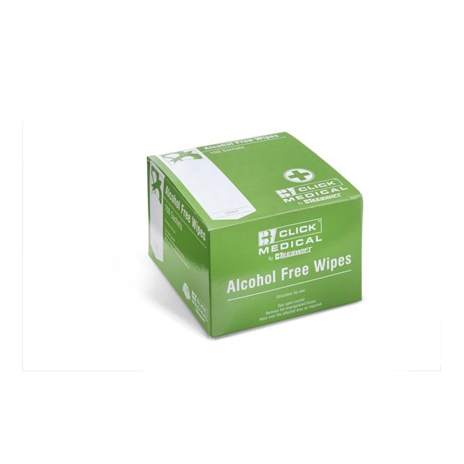 Click Medical Click Medical ALCOHOL FREE WIPES Bx 100