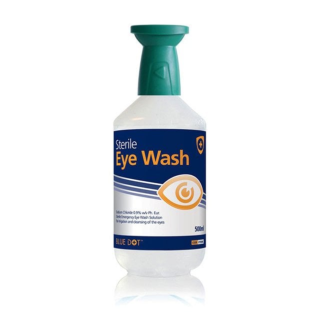 Click Medical Click Medical BLUE DOT EYEWASH BOTTLE 500ml C/W CAP